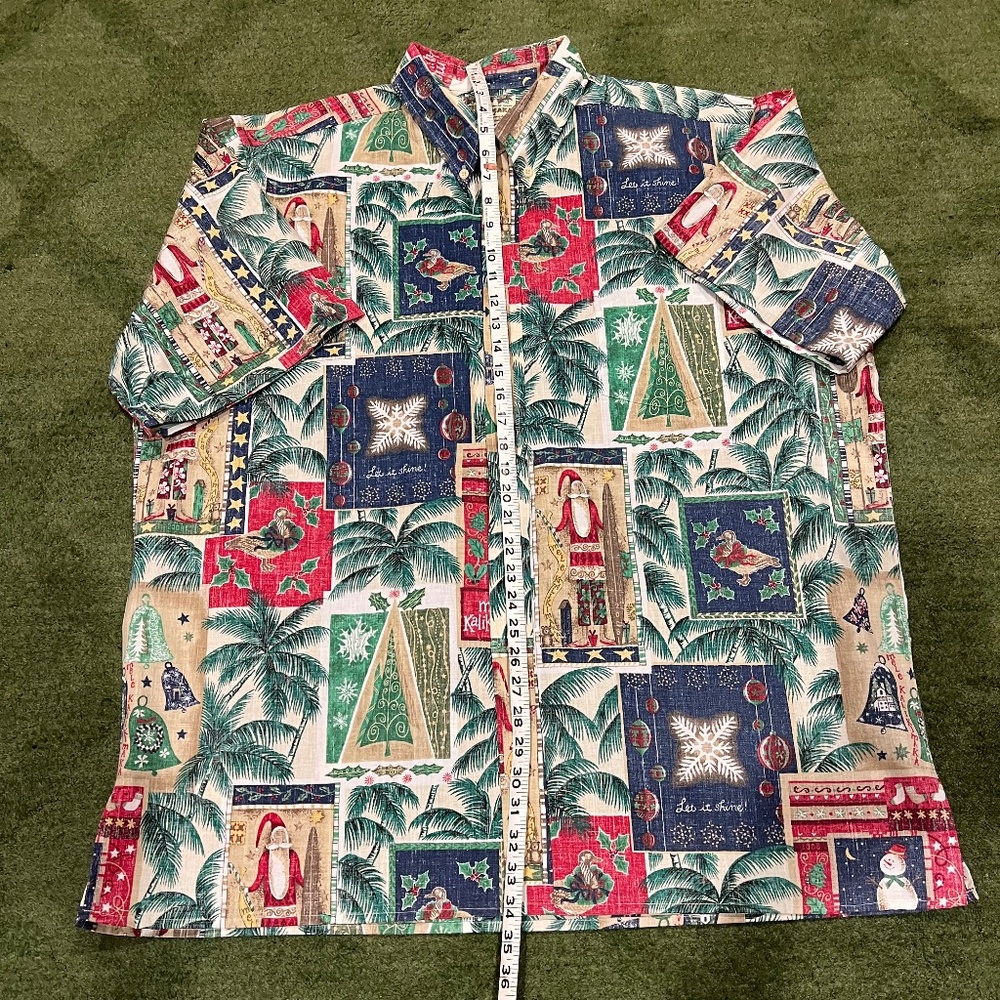 VTG Reyn Spooner Mele Kalikimaka 2008 Limited Christmas Hawaiian Shirt XXL - Picture 5 of 7